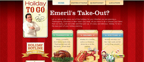 Emeril's Holiday To Go